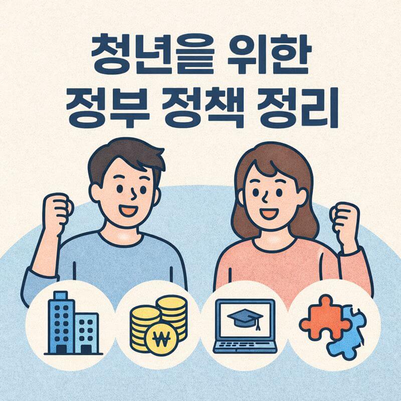 청년을 위한 정부 정책 정리입니다.
