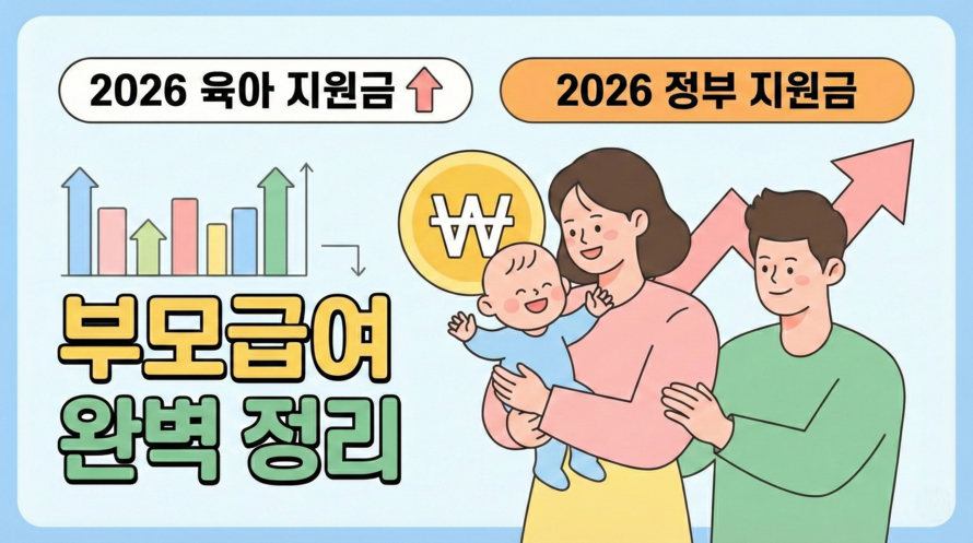 2026년 부모급여 인상 및 정부지원금 총정리 (신청방법 포함)